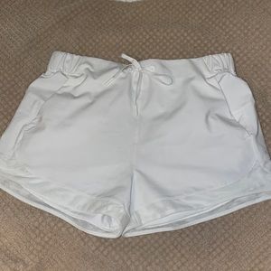 Lululemon Women’s White Shorts with mesh detail